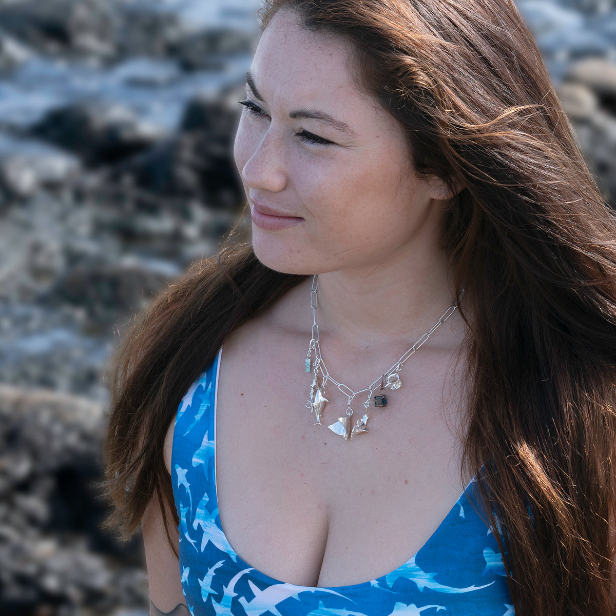 Reef Blue Tourmaline Necklace