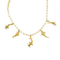 O Ke Kai Shark Lover's Necklace - Gold Vermeil