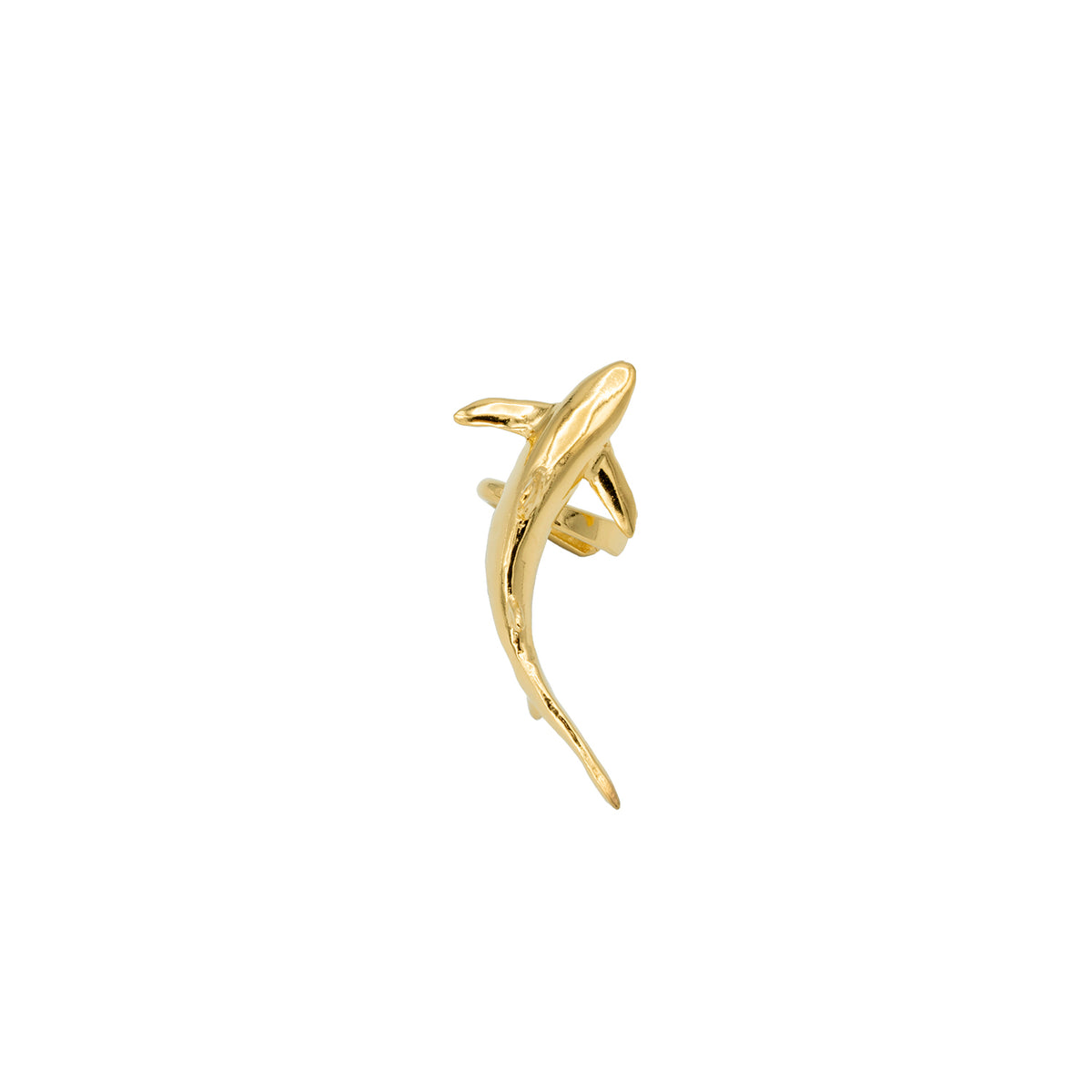 Blue Shark Ear Cuff