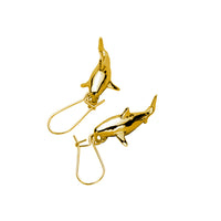 Great White Deep Blue Earrings