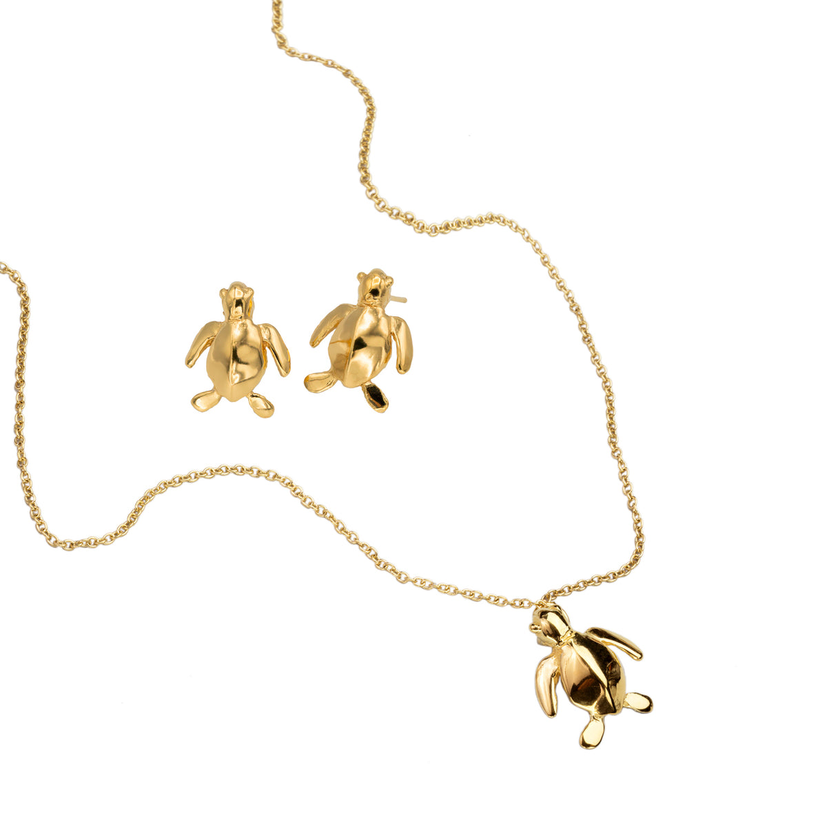 Honu Iki Set - Earrings + Necklace