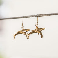 Koholā Humpback Whale + Baby Drop Earrings