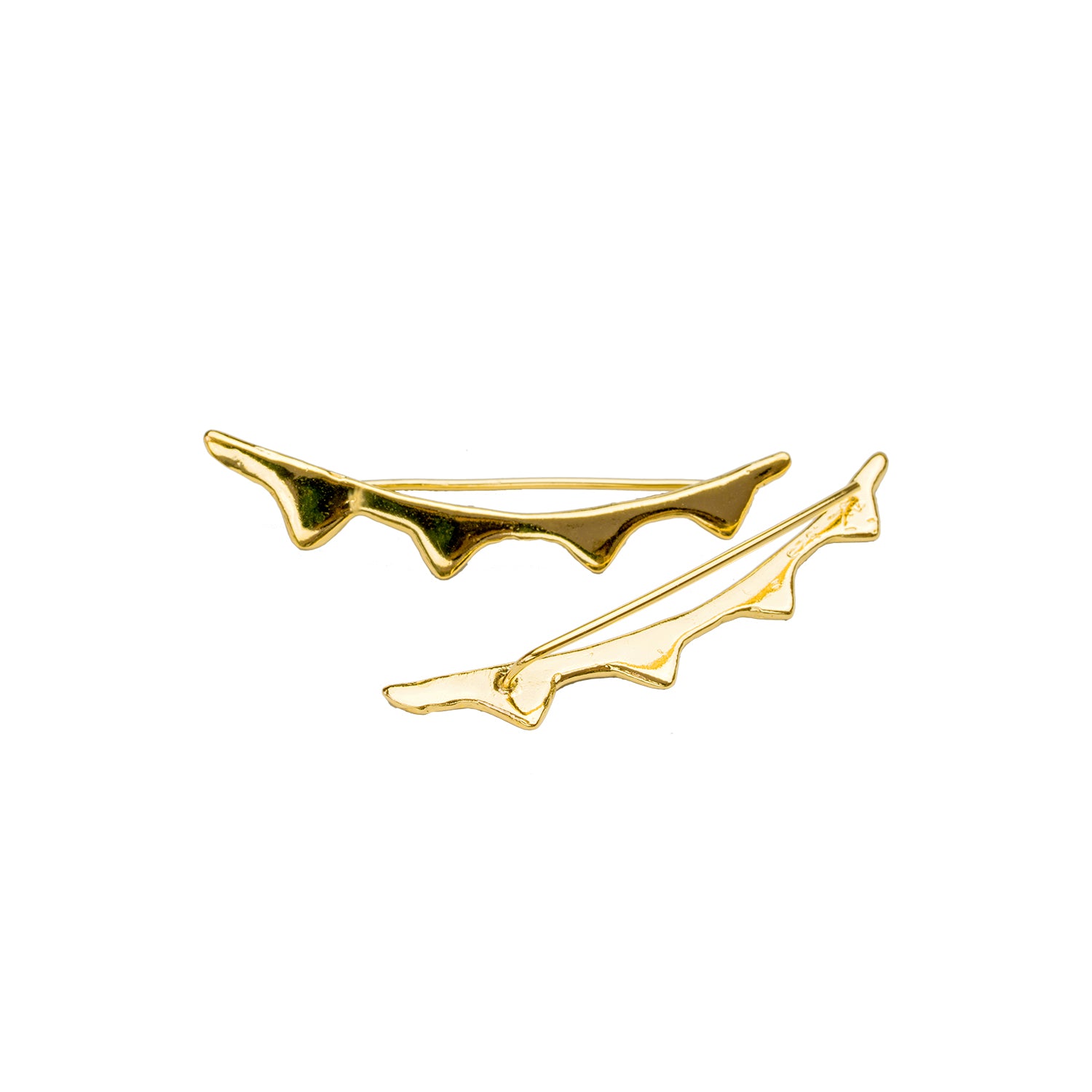 Yellowfin Ear Climbers | Sculpted Ocean Jewelry | 'Alohi Kai