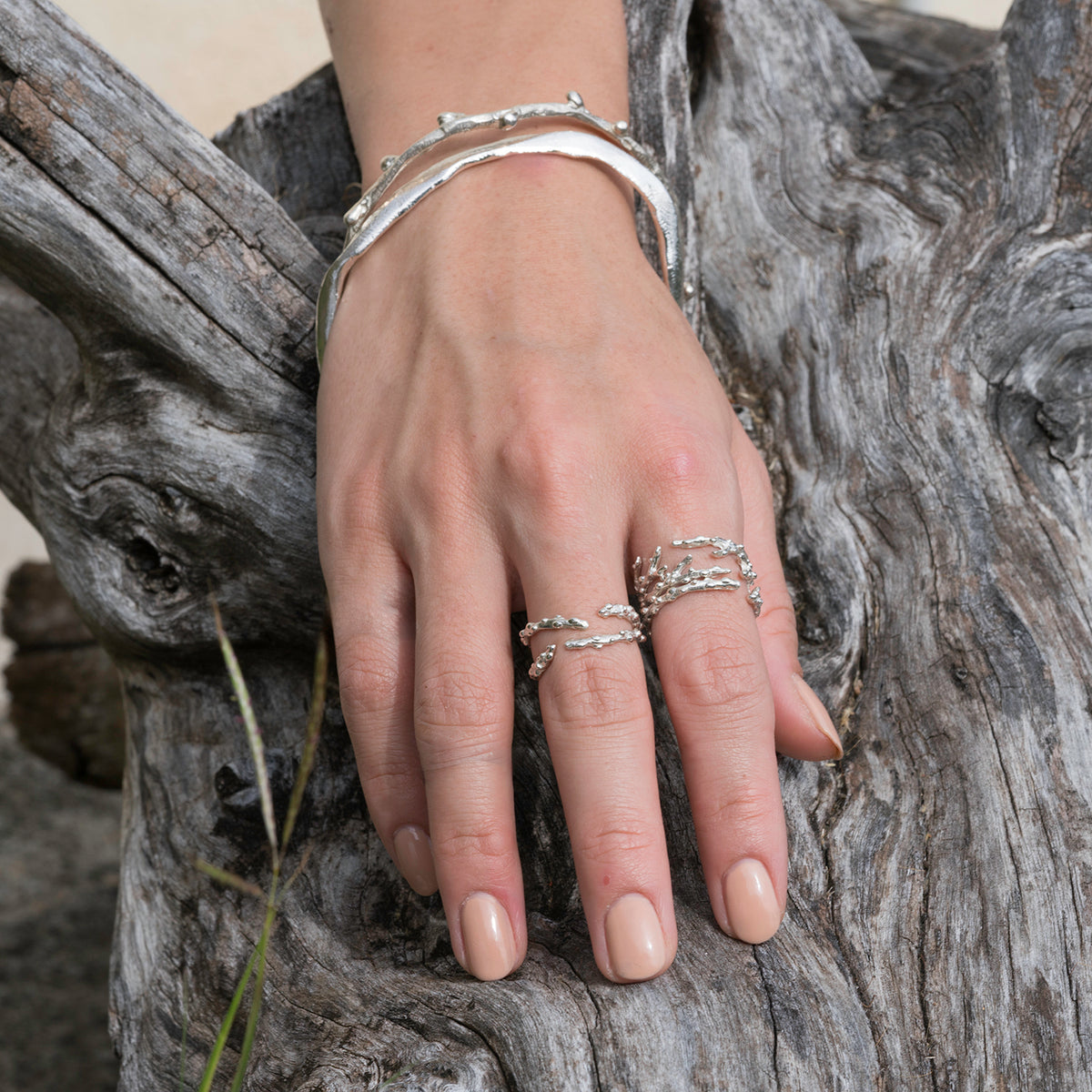 Limu Manauea Seaweed Branched Adjustable Rings