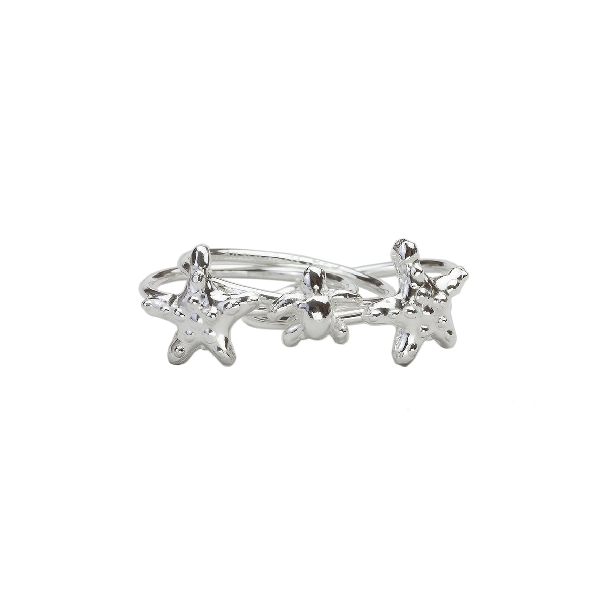 Knobby Sea Star Stacker Ring