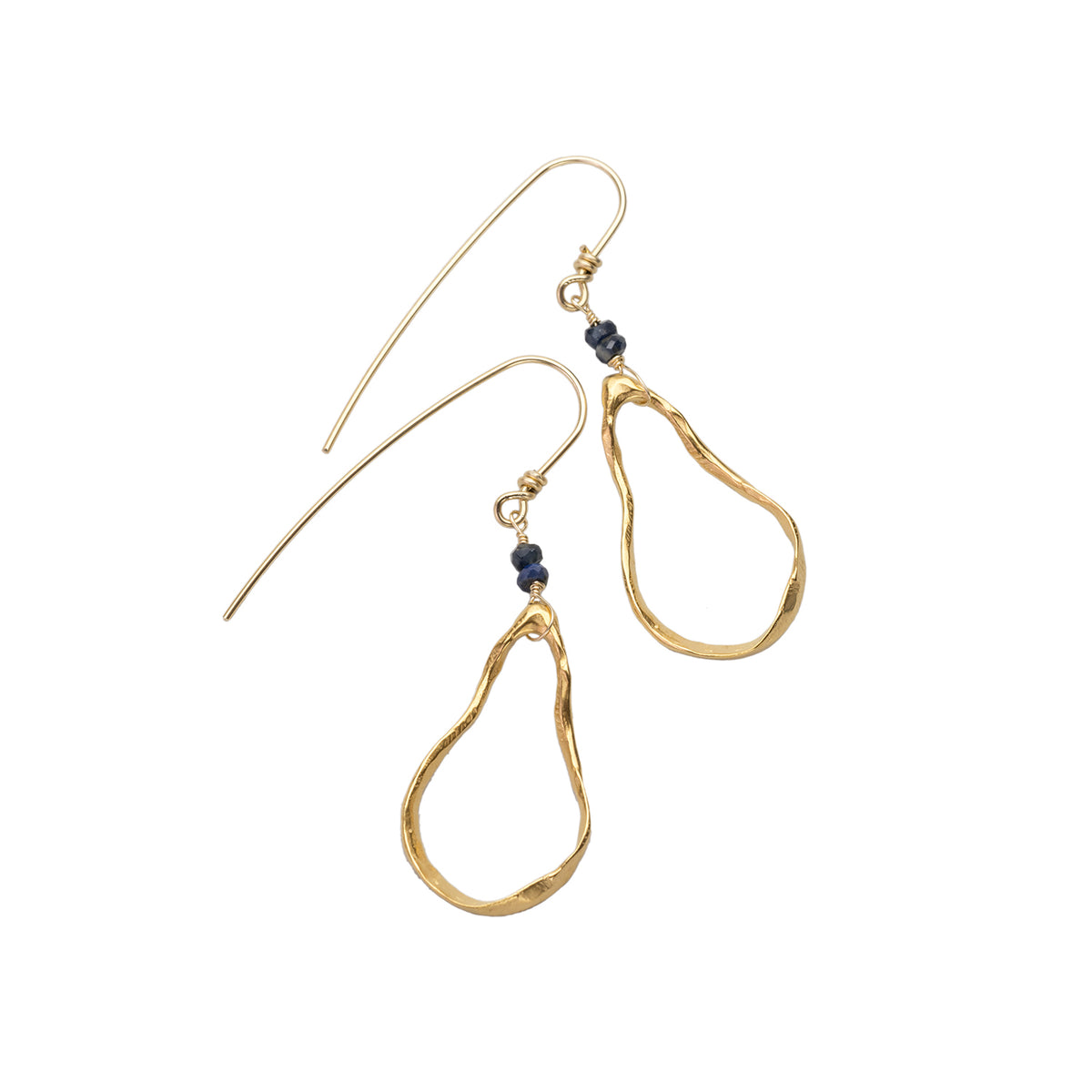 Ola Wai Medium Earrings with Sapphires