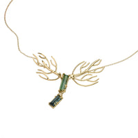 Winged Tourmaline Necklace