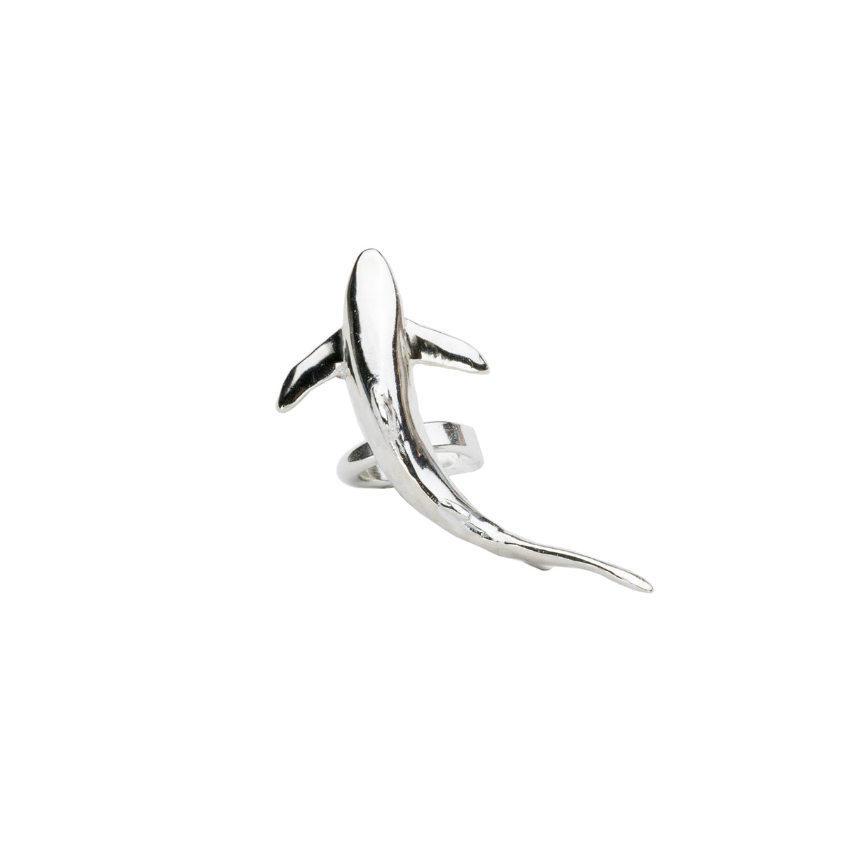 Blue Shark Ear Cuff