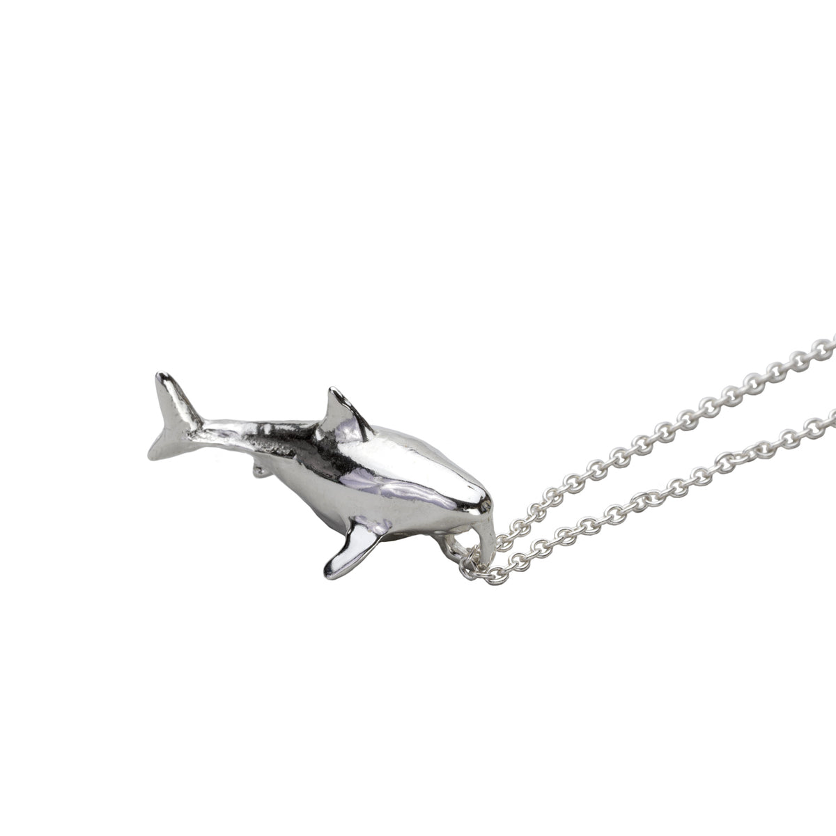 Great White Shark- Deep Blue Necklace