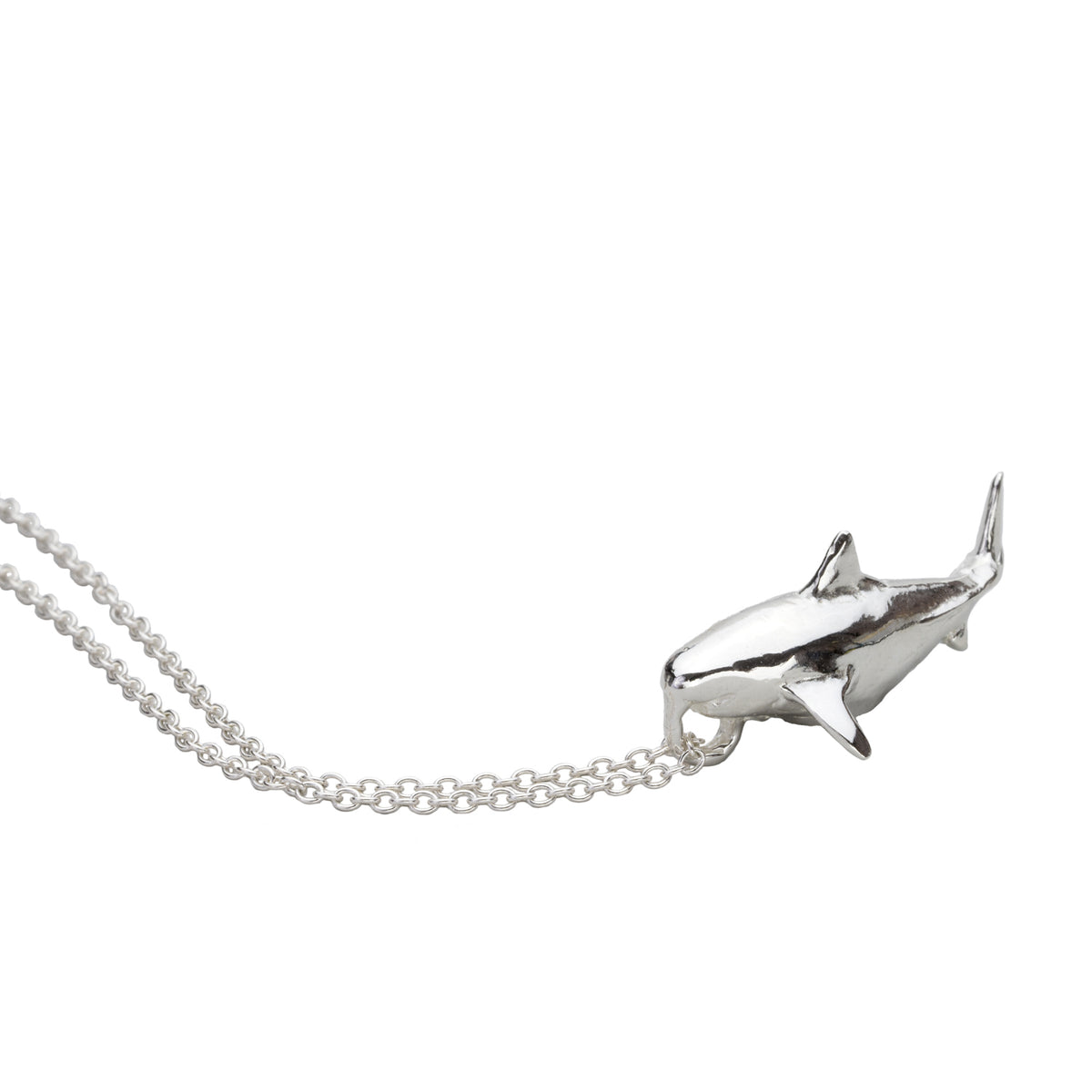 Great White Shark- Deep Blue Necklace