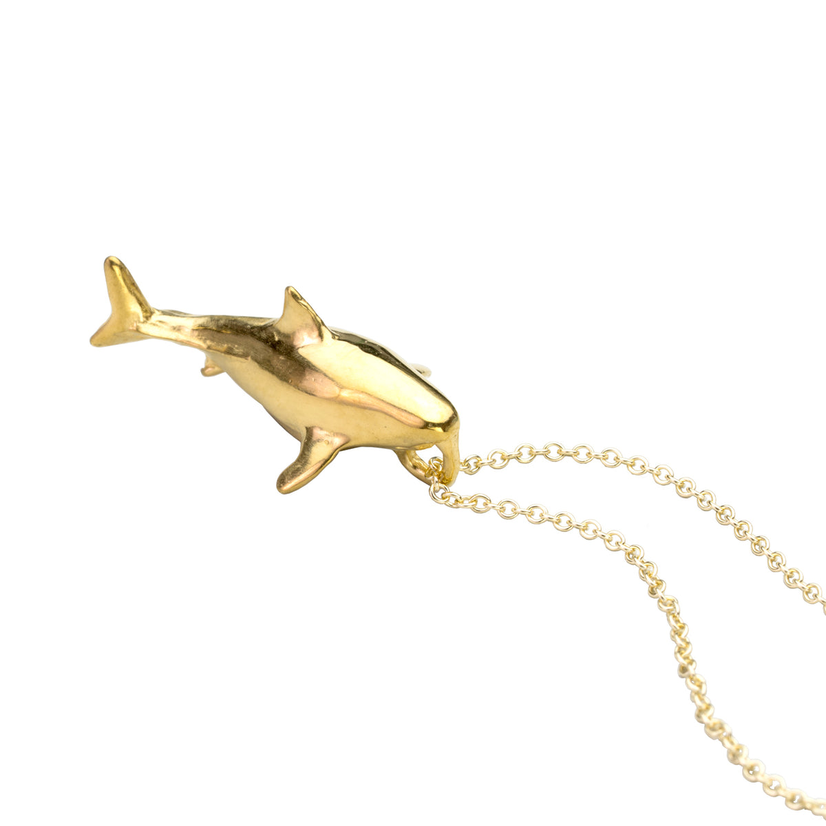 Great White Shark- Deep Blue Necklace