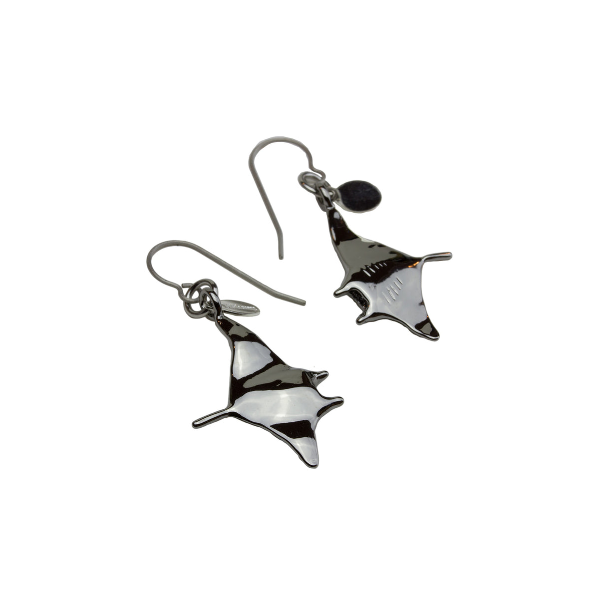 Hahalua Flying Manta Ray Earrings