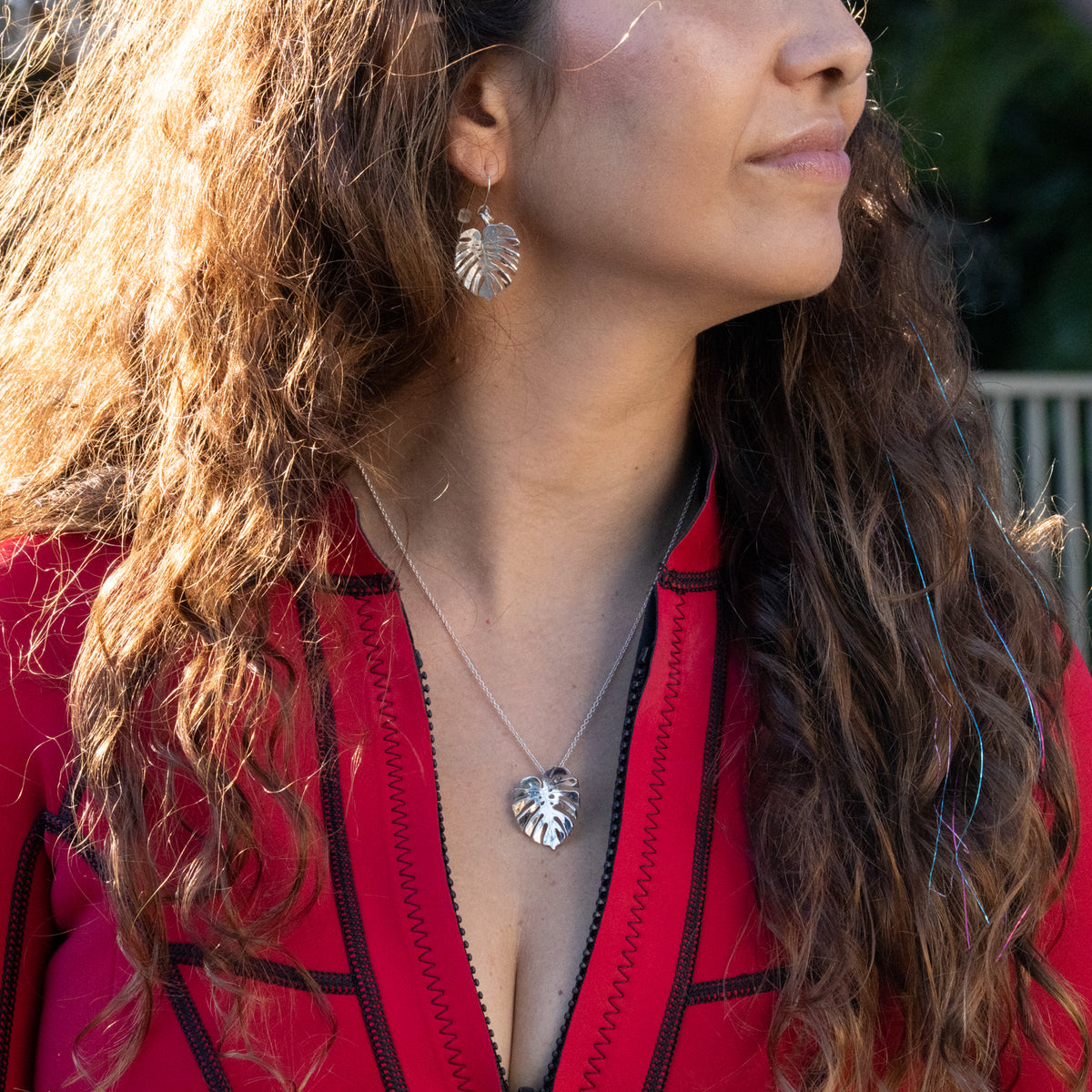 Monstera Necklace