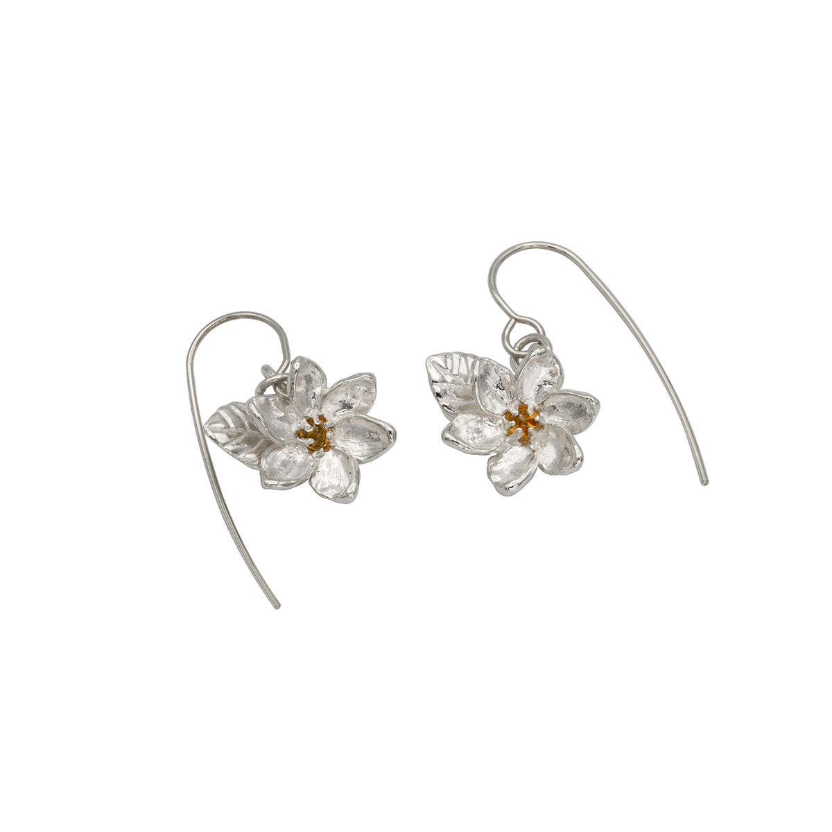 Nānū - Hawaiian Gardenia Drop Earrings