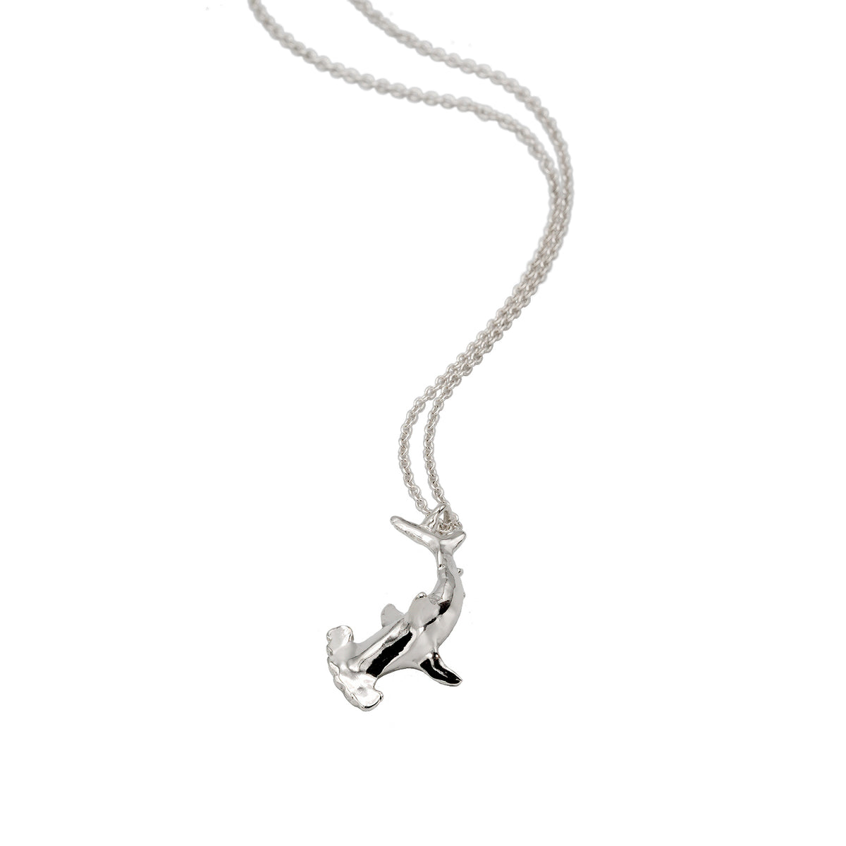 Scalloped Hammerhead Shark Necklace