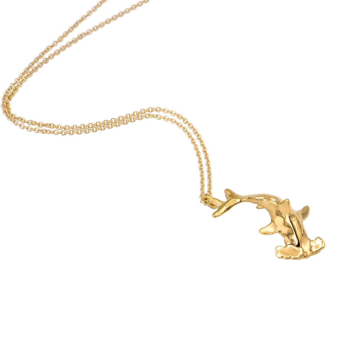 Scalloped Hammerhead Shark Necklace