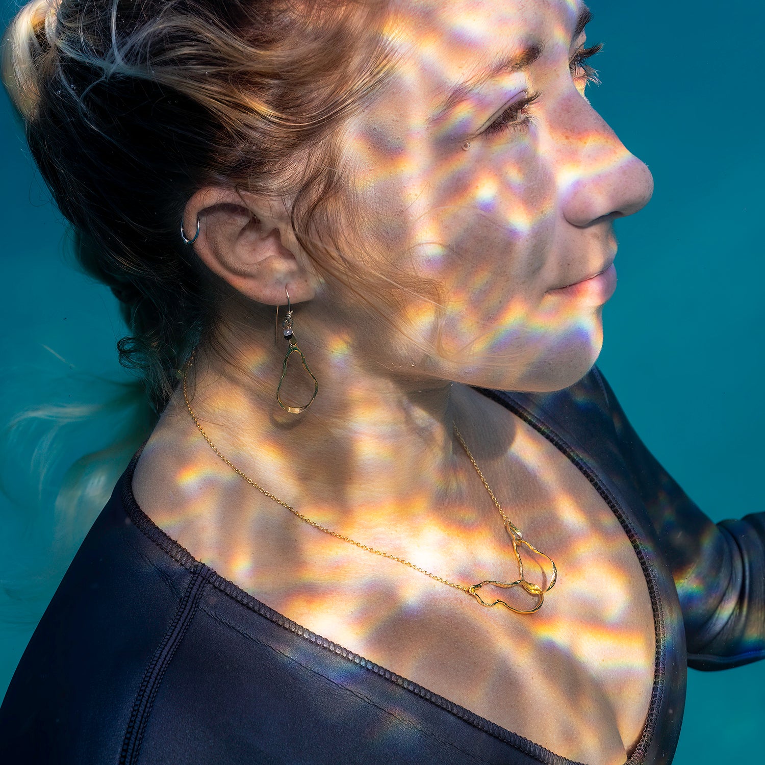 Water Trio Necklace | Handmade Hawaii Fine Jewelry | Alohi Kai