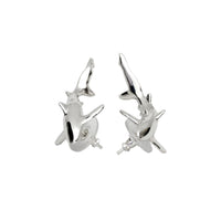 Blue Shark Post Earrings