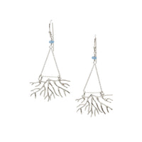 Tuning Fork Bryozoan Earrings