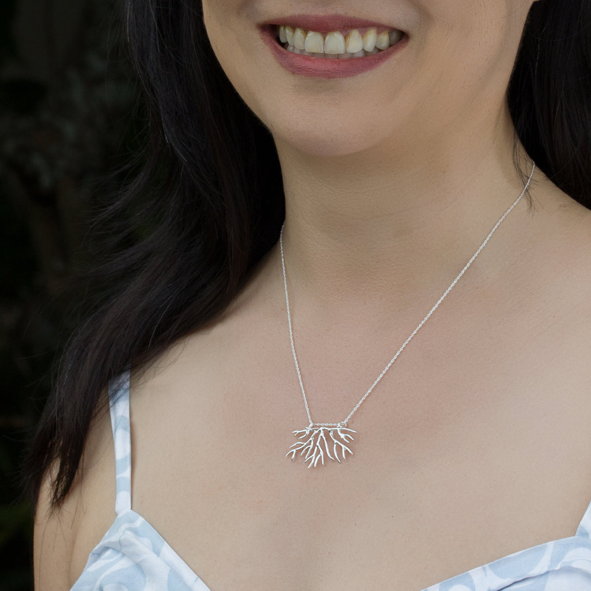 Tuning Fork Bryozoan Necklace