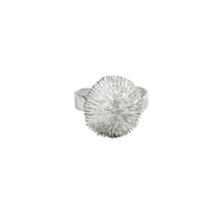 Chunky Mushroom Coral Ring in Sterling