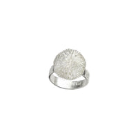 Chunky Mushroom Coral Ring in Sterling