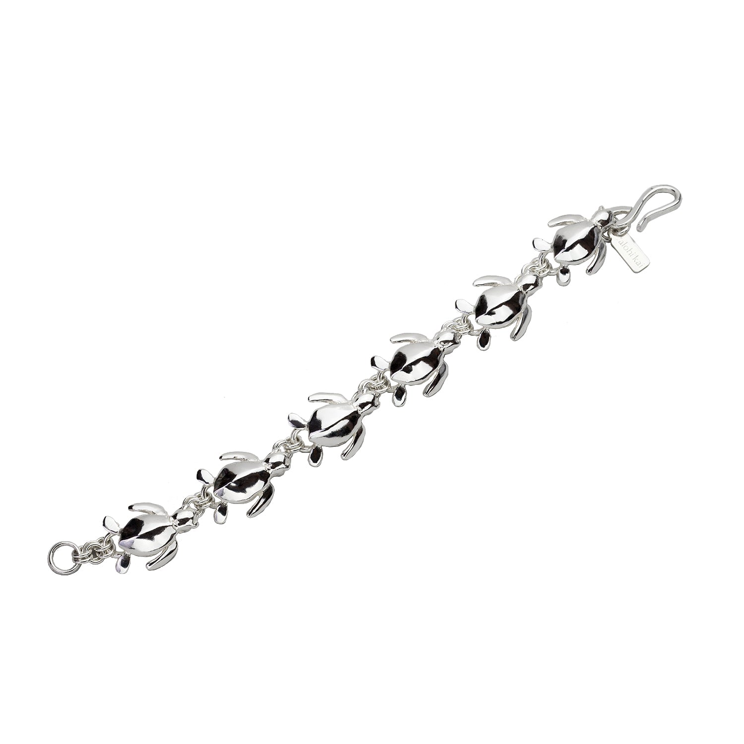 Turtle Link Bracelet | Sterling Silver Hawaii | 'Alohi Kai