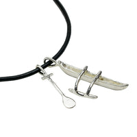 Kialoa Outrigger Canoe and Paddle Necklace