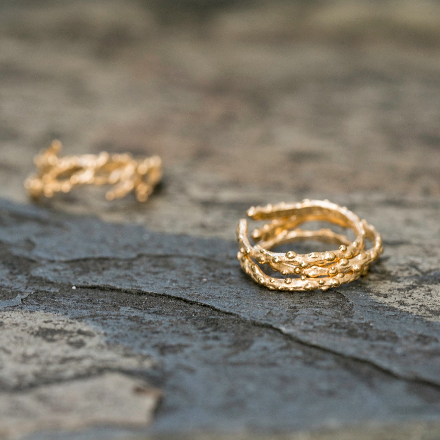 Seaweed Blade Ring | Hawaiian Silver & Vermeil | 'Alohi Kai