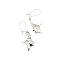 Hahalua Flying Manta Ray Earrings