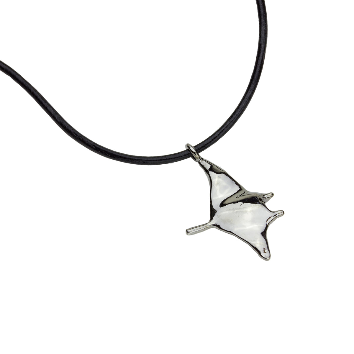 Hahalua Flying Manta Ray Necklace