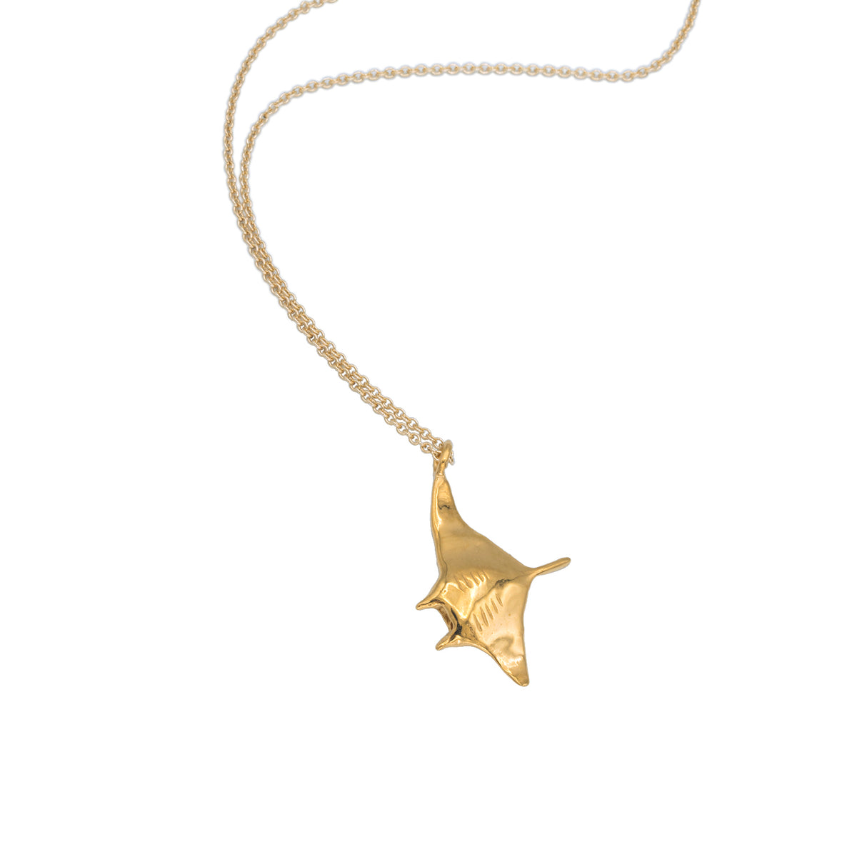 Hahalua Flying Manta Ray Necklace