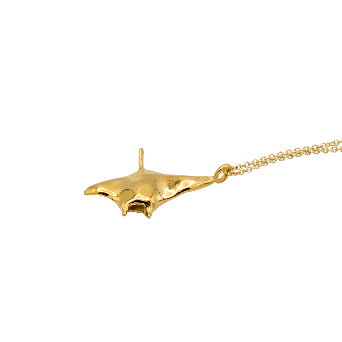 Hahalua Flying Manta Ray Necklace