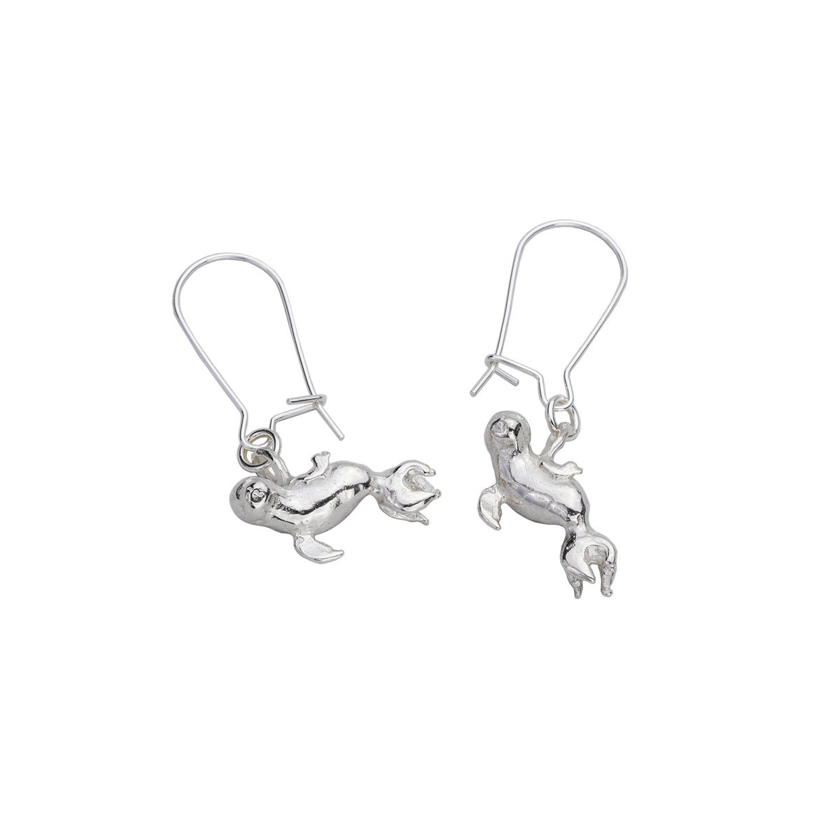 Little Hawaiian Monk Seal Drop Earrings