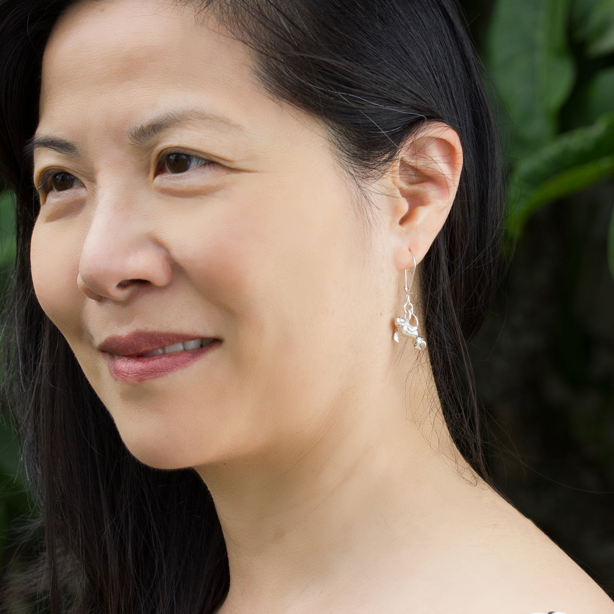 Little Hawaiian Monk Seal Drop Earrings