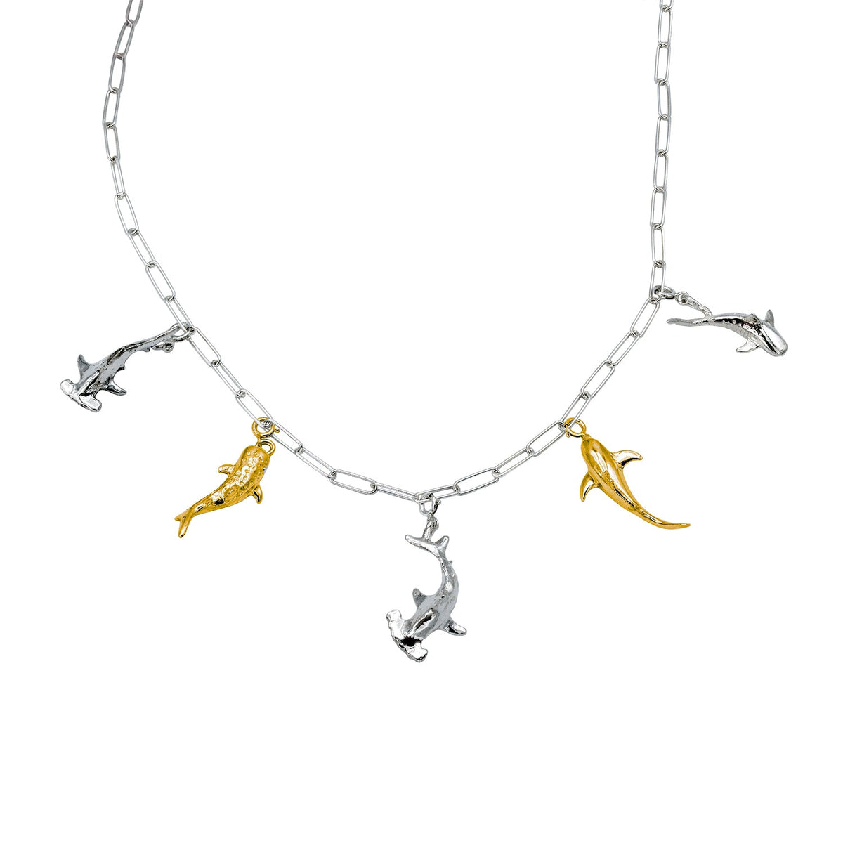 O Ke Kai Shark Lover's Necklace - Silver