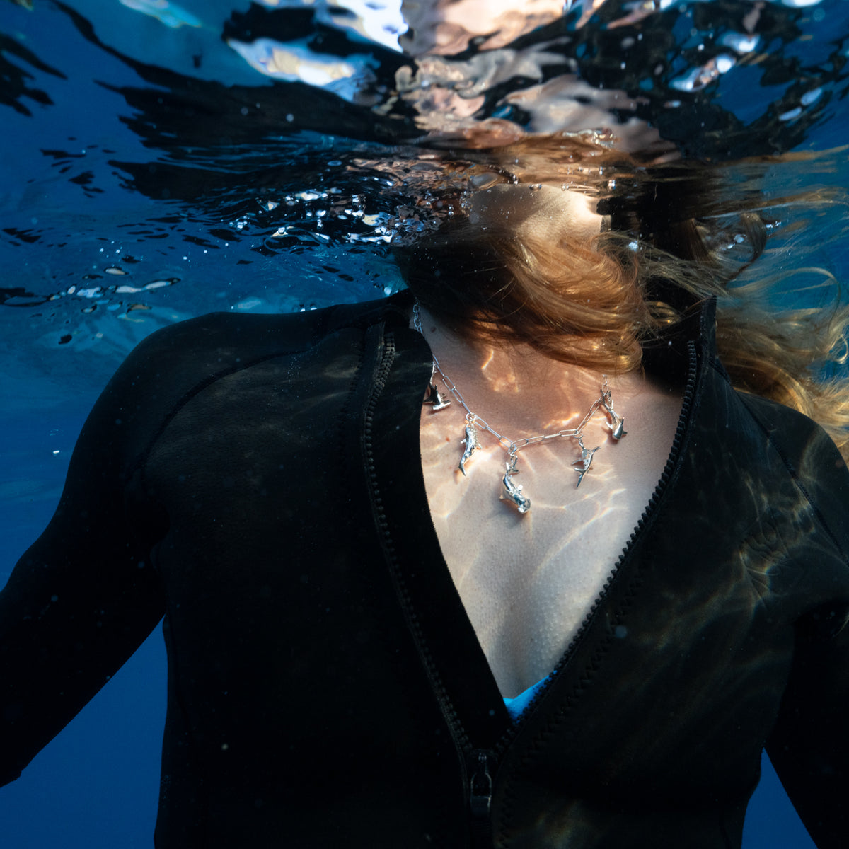 O Ke Kai Shark Lover's Necklace - Gold Vermeil