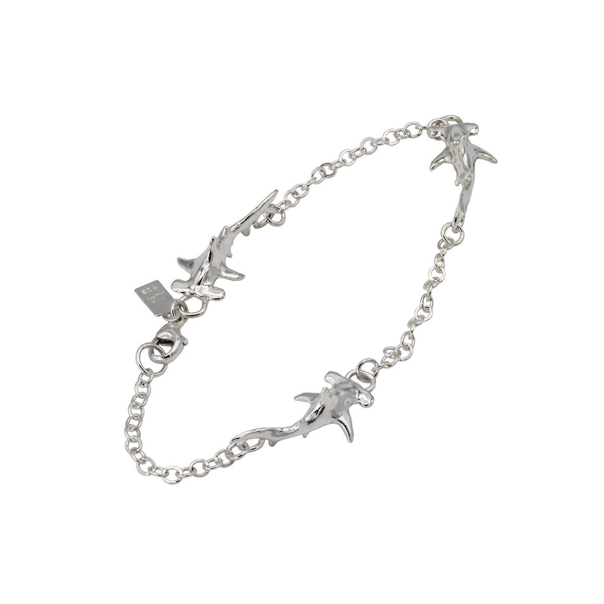 Great Hammerhead Triple Shark Anklet