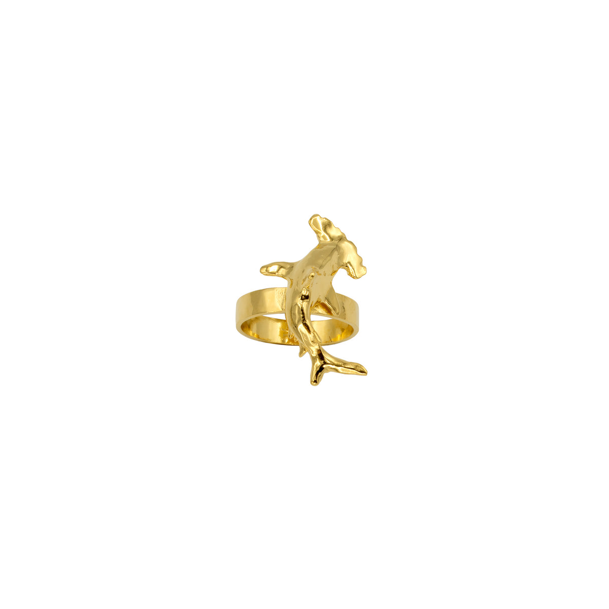 Scalloped Hammerhead Shark Ring
