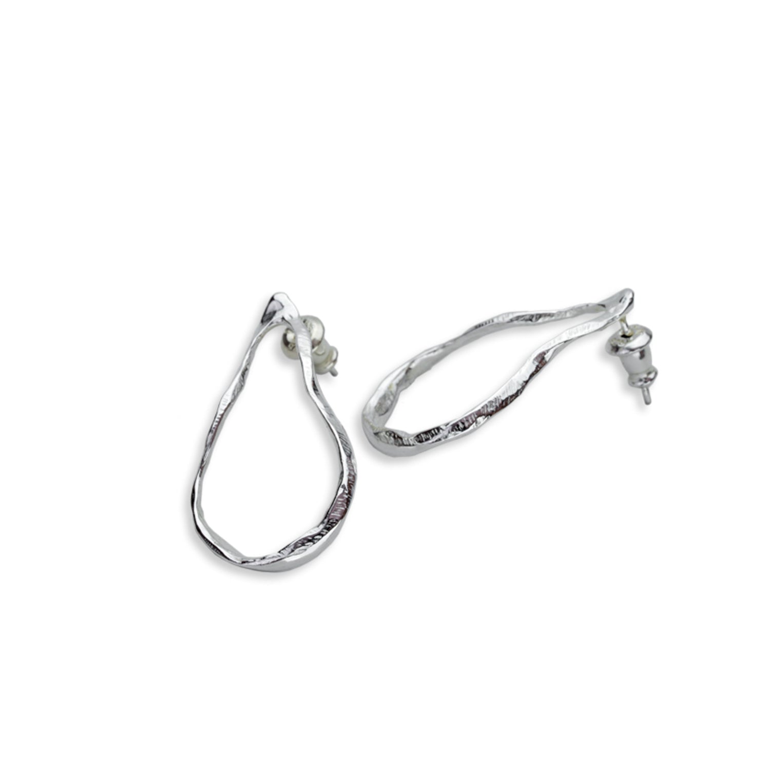 Water Post Earrings | Sterling Silver & Vermeil | 'Alohi Kai