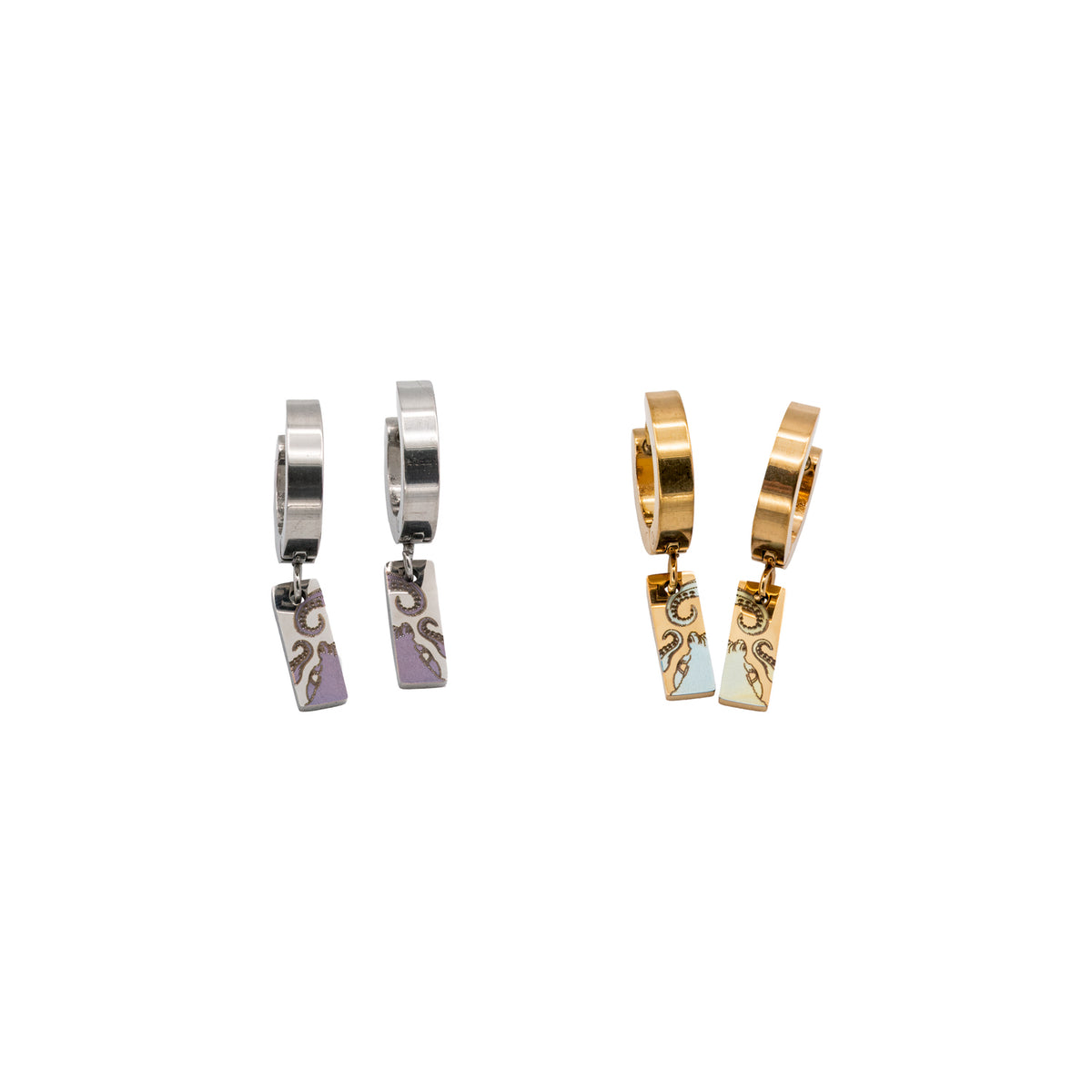 Salt & Steel - Hoop Earrings