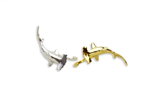 AK Hammerhead knuckleduster ring silver gold tops