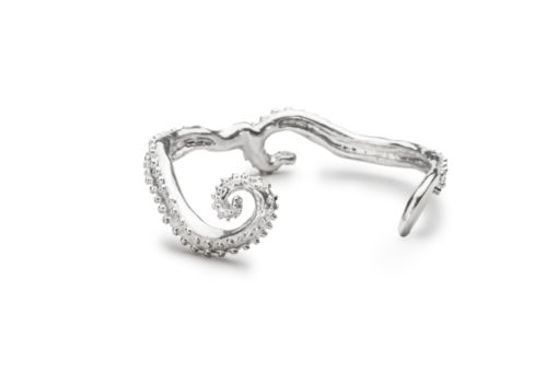 silver octopus cuff