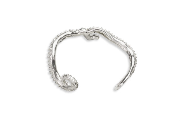 Undulating Sculpted Octopus Cuff Bracelet - Alohi Kai Jewelry