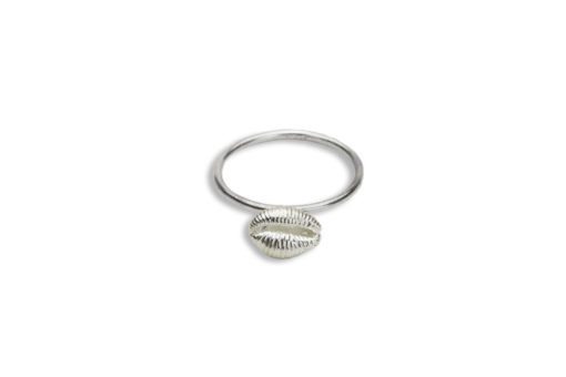 Hohonu Tiny Cowry Stacker Ring