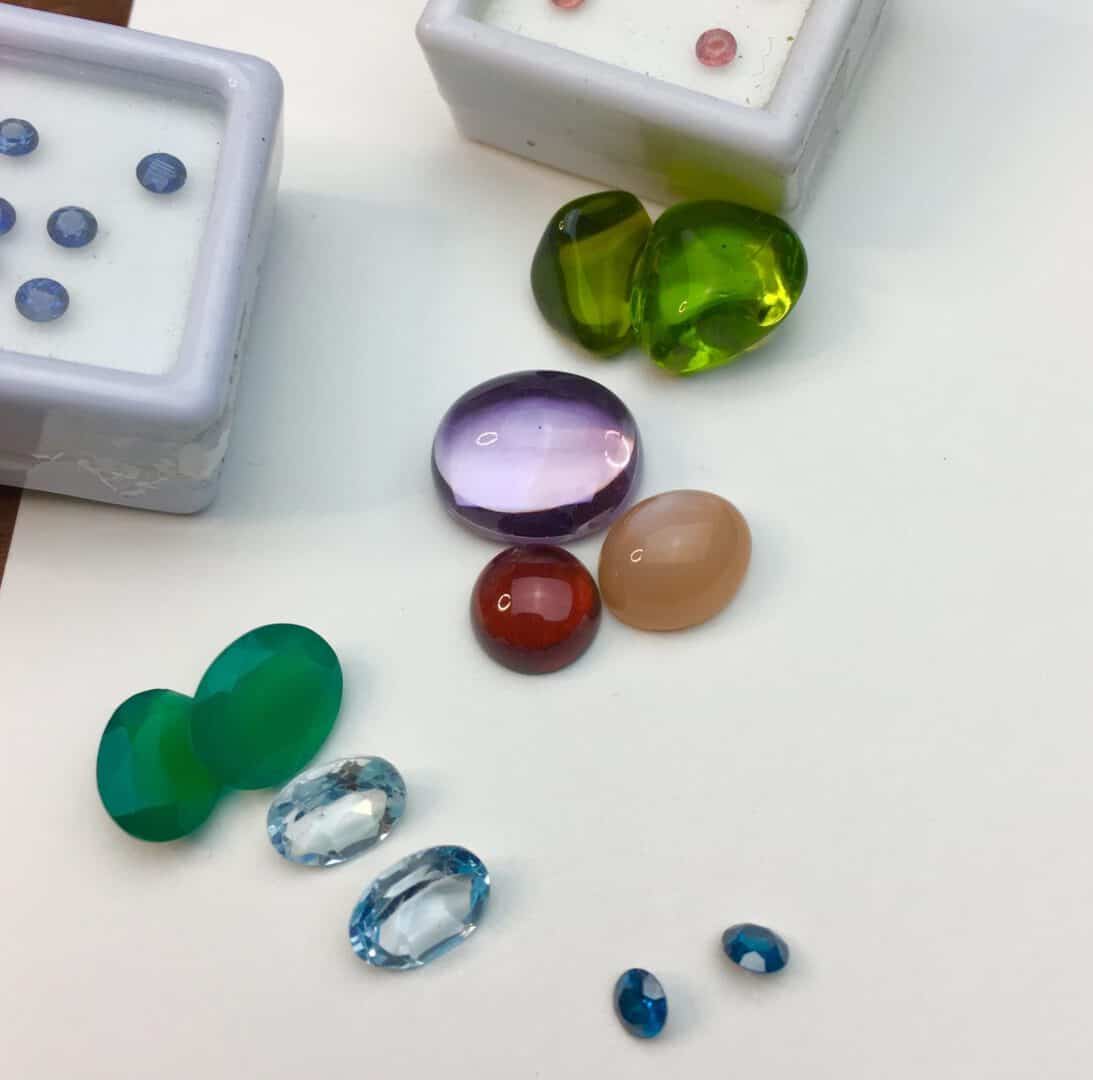 assorted gemstones
