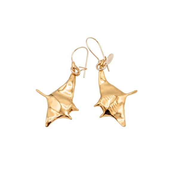 Alohi Kai manta earrings gold