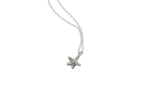 Sea star necklace oxidized