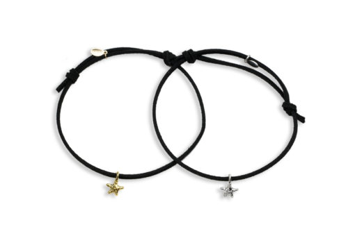 Hohonu adj bracelet knobby sea star whole black