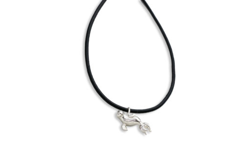 H bijoux seal leather necklace top